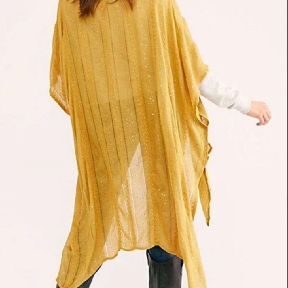 Free People Sequin Day Dream Kimono, new with tag. - Picture 4 of 8